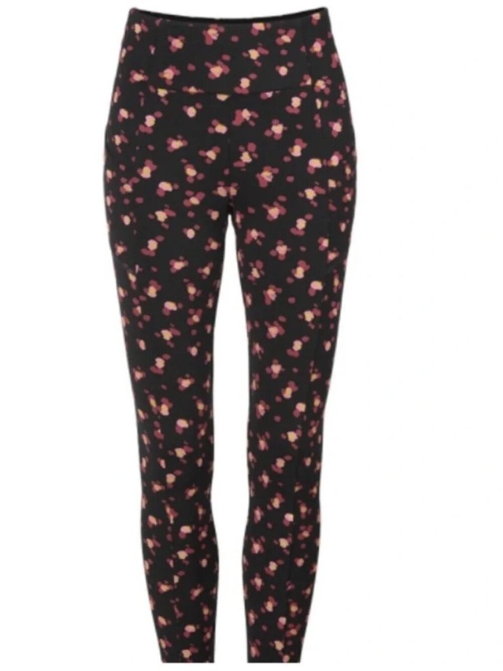 CAbi Printed Lean Leggings #4142 – Black Flower Burst Floral Ponte Pants